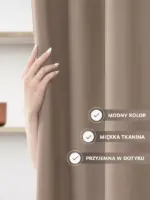zasłony zaciemniające na taśmie beżowe