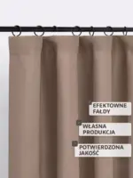 nowoczesne zasłony na taśmie beżowe