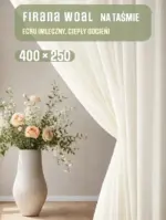 firana woalowa długa do salonu na żabki kup online Warszawa