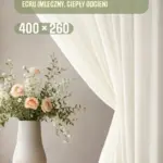 firana woalowa do kuchni żabki haczyki gotowa do powieszenia Warszawa Kraków Wrocław po całej Polsce