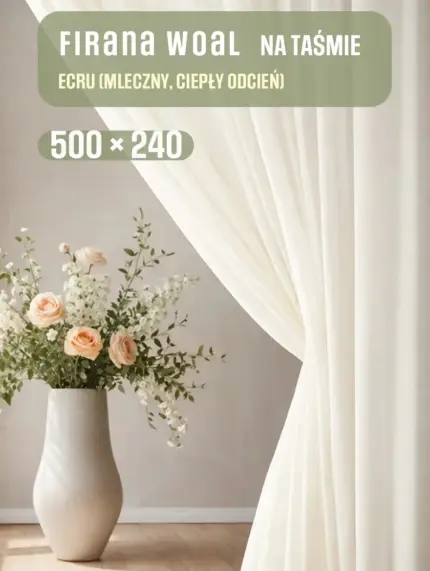 firana woalowa do sypialni romantyczny klimat na taśmie kup online z dostawą po całej Polsce
