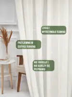 firanka kuchnia proporcje na karniszu