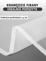 firana woalowa do jasnych wnętrz