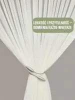 firana woalowa sypialnia duet z zasłonami inspiracje kup online Polska