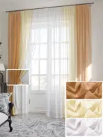 firany do salonu woal struktura tkaniny
