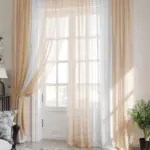Nowoczesna dekoracja okienna do salonu