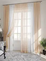 Nowoczesna dekoracja okienna do salonu