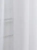firana biała do salonu len