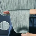 stylowe firanki makarony szare do wnętrza