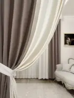 tkanina zasłon o eleganckiej strukturze