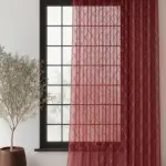 firana organza marsala do salonu