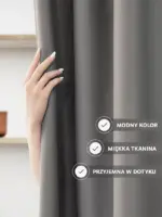 zasłony na taśmie nowoczesne do wnętrza szare
