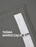 zasłony taśma wnętrze stylowe szare