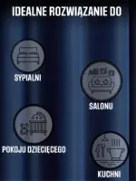 zasłony na taśmie do wnętrza indigo
