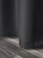 komplet zasłon na taśmie grafitowe