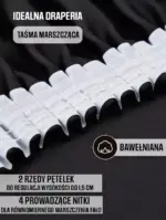 stylowe zasłony blackout czarne