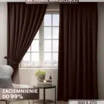 zasłony na taśmie do sypialni komplet