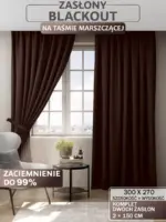 zasłony na taśmie do sypialni komplet
