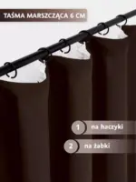 zasłony do spania na taśmie komplet