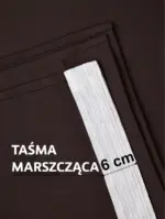 zasłony do sypialni na taśmie komplet