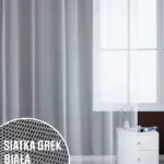 firana siatka biała do salonu