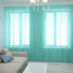 Firana woal do salonu lekka dekoracja jasnego wnętrza