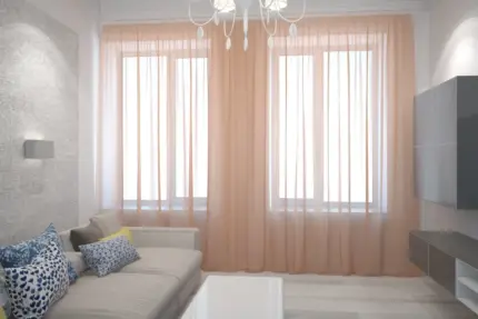 firana woal do salonu elegancka dekoracja wnętrza