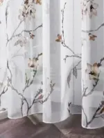 Firana z efektem lnu do salonu i pokoju