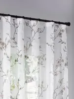 Stylowa firana lniana do eleganckiego salonu