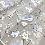 Firana Sakura błękitna do salonu i pokoju kup online