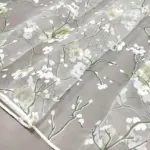 Firana z organzy Sakura do salonu i pokoju