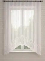 Gotowa firana do kuchni Franch Style 300x170 cm biała