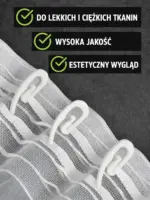 Akcesoria do zawieszania firan i zasłon do salonu pokoju i biura